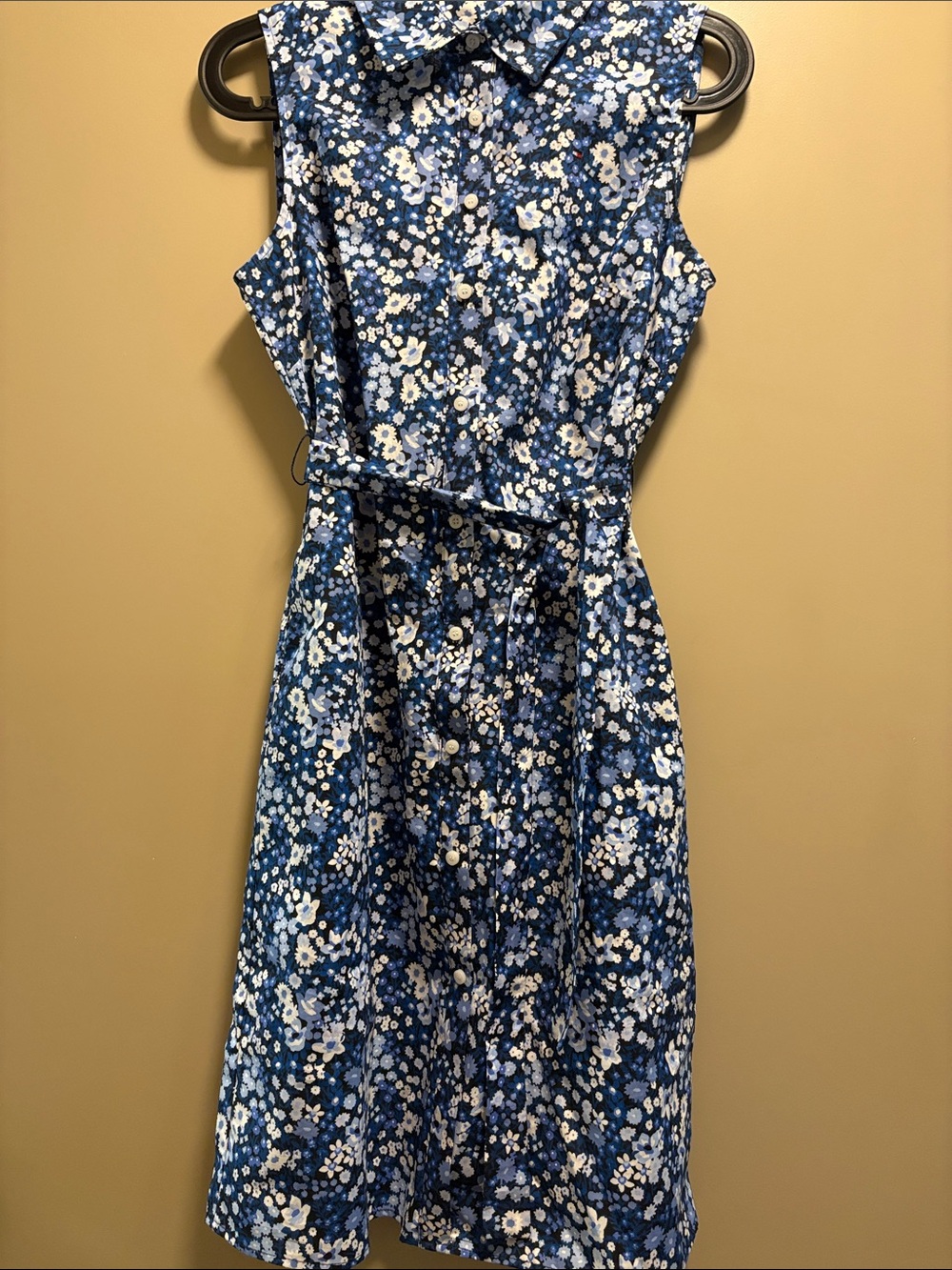 Tommy Hilfiger Blue and White Floral Dress